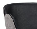 Sunpan Waldo Counter Stool in November Grey and Cinnamon Brown