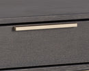 Sunpan Rebel Nightstand - Black and Taupe/Gold And Charcoal Grey/Raw Umber