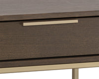 Sunpan Rebel Nightstand - Black and Taupe/Gold And Charcoal Grey/Raw Umber