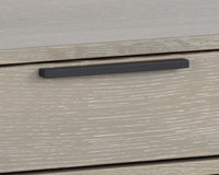 Sunpan Rebel Nightstand - Black and Taupe/Gold And Charcoal Grey/Raw Umber