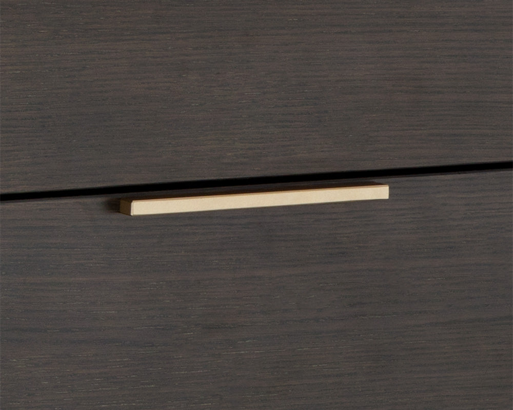 Sunpan Rebel Dresser In Gold and Charcoal Grey