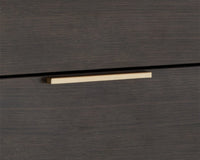 Sunpan Rebel Dresser In Gold and Charcoal Grey