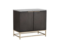 Sunpan Rebel Sideboard - Gold - Light Grey Marble / Charcoal Grey
