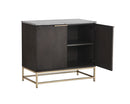 Sunpan Rebel Sideboard - Gold - Light Grey Marble / Charcoal Grey
