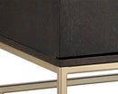 Sunpan Rebel Sideboard - Gold - Light Grey Marble / Charcoal Grey