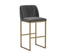 Sunpan Nevin Barstool - Polo Club Muslin/Sapphire Blue/Shadow Grey