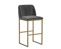 Sunpan Nevin Barstool - Polo Club Muslin/Sapphire Blue/Shadow Grey
