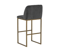 Sunpan Nevin Barstool - Polo Club Muslin/Sapphire Blue/Shadow Grey