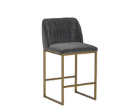 Sunpan Nevin Counter Stool - Polo Club Muslin/Sapphire Blue/Shadow Grey