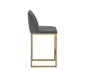 Sunpan Nevin Counter Stool - Polo Club Muslin/Sapphire Blue/Shadow Grey