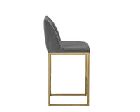 Sunpan Nevin Counter Stool - Polo Club Muslin/Sapphire Blue/Shadow Grey