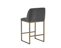 Sunpan Nevin Counter Stool - Polo Club Muslin/Sapphire Blue/Shadow Grey