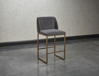 Sunpan Nevin Counter Stool - Polo Club Muslin/Sapphire Blue/Shadow Grey