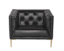 Sunpan Westin Armchair - Vintage Black Night/Caramel/Peacock/Steel Grey/Vanilla Leather
