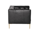 Sunpan Westin Armchair - Vintage Black Night/Caramel/Peacock/Steel Grey/Vanilla Leather