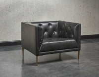 Sunpan Westin Armchair - Vintage Black Night/Caramel/Peacock/Steel Grey/Vanilla Leather