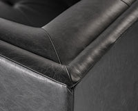Sunpan Westin Armchair - Vintage Black Night/Caramel/Peacock/Steel Grey/Vanilla Leather