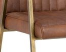 Sunpan Homer Dining Armchair - Bravo Admiral/Ash/Cognac