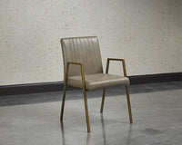 Sunpan Homer Dining Armchair - Bravo Admiral/Ash/Cognac