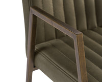 Sunpan Homer Dining Armchair - Bravo Admiral/Ash/Cognac