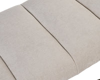 Sunpan Kammi Bench - Bravo Cream / Bravo Metal / Polo Club Kohl Grey / Polo Club Muslin