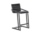 Sunpan Webber Counter Stool in Cantina Black/Saddle - Set of 2