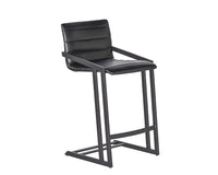 Sunpan Webber Counter Stool in Cantina Black/Saddle - Set of 2