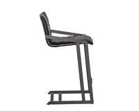 Sunpan Webber Counter Stool in Cantina Black/Saddle - Set of 2