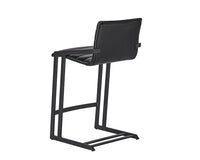 Sunpan Webber Counter Stool in Cantina Black/Saddle - Set of 2