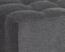 Sunpan Amira Ottoman - Polo Club Kohl Grey/Stone