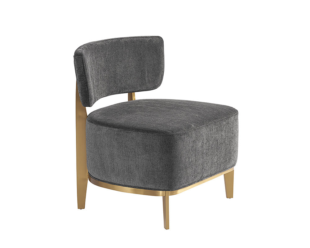 Sunpan Melville Lounge Chair - Bravo Ash/Bravo Cream/Polo Club Kohl Grey/Polo Club Stone