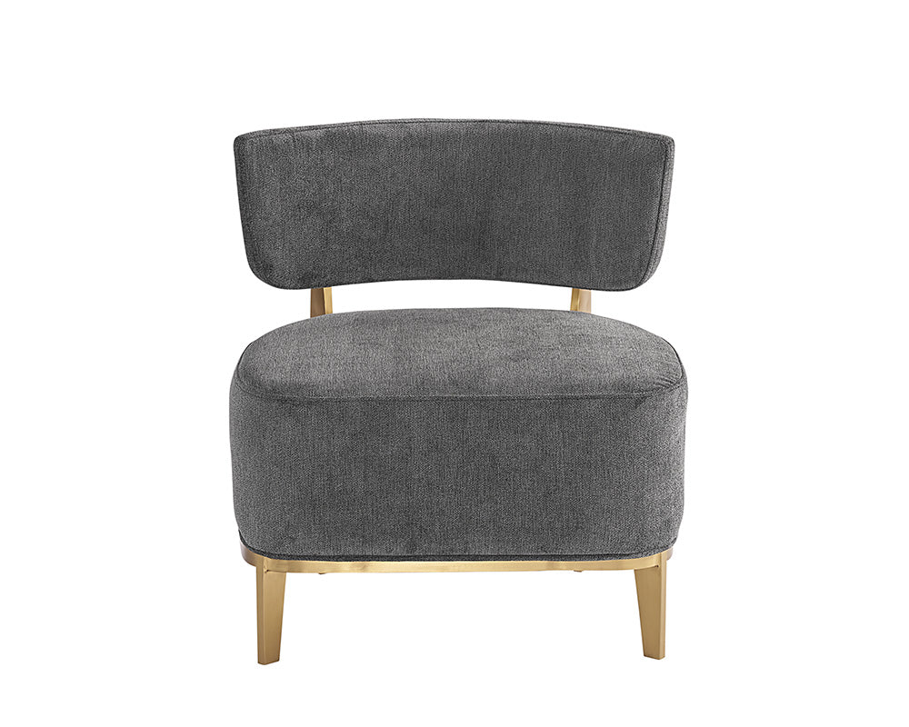 Sunpan Melville Lounge Chair - Bravo Ash/Bravo Cream/Polo Club Kohl Grey/Polo Club Stone
