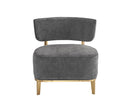 Sunpan Melville Lounge Chair - Bravo Ash/Bravo Cream/Polo Club Kohl Grey/Polo Club Stone