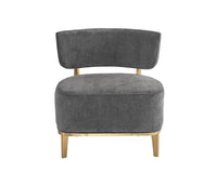 Sunpan Melville Lounge Chair - Bravo Ash/Bravo Cream/Polo Club Kohl Grey/Polo Club Stone
