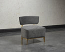 Sunpan Melville Lounge Chair - Bravo Ash/Bravo Cream/Polo Club Kohl Grey/Polo Club Stone