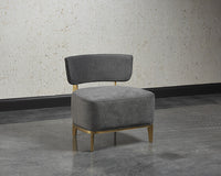 Sunpan Melville Lounge Chair - Bravo Ash/Bravo Cream/Polo Club Kohl Grey/Polo Club Stone