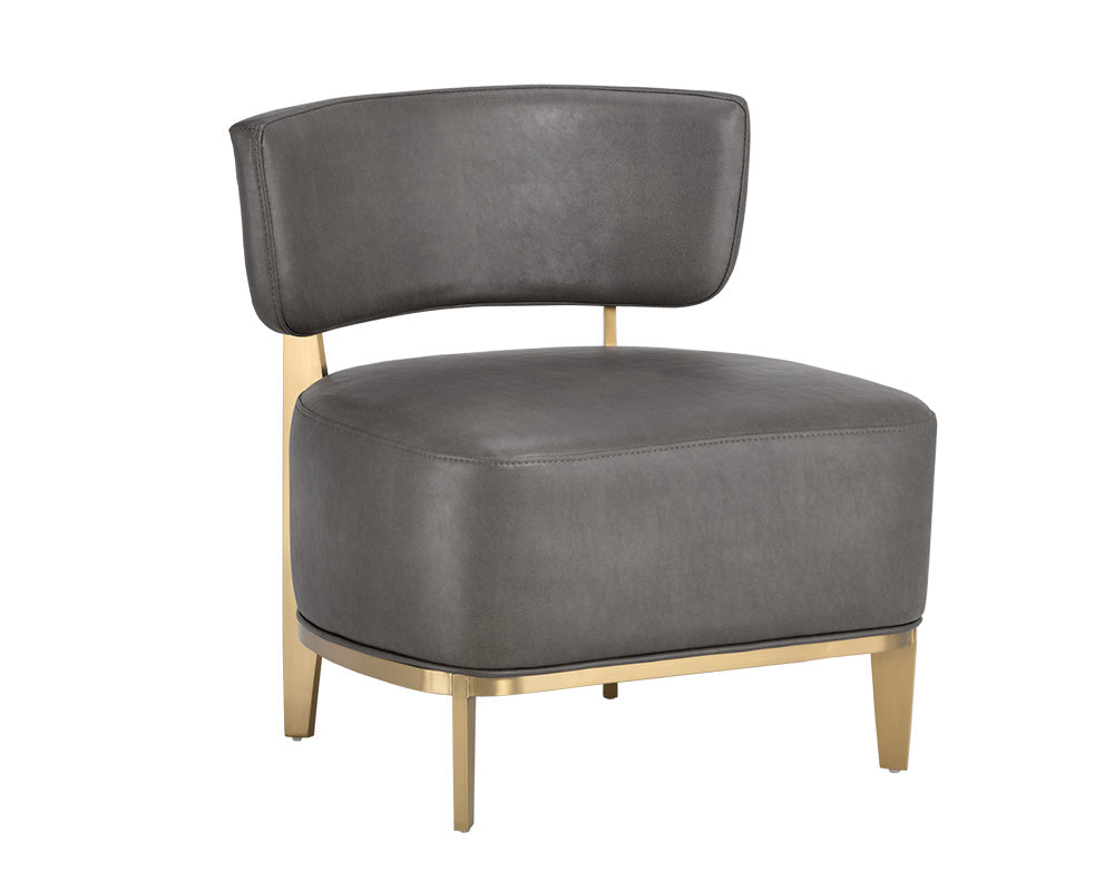 Sunpan Melville Lounge Chair - Bravo Ash/Bravo Cream/Polo Club Kohl Grey/Polo Club Stone