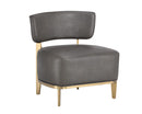 Sunpan Melville Lounge Chair - Bravo Ash/Bravo Cream/Polo Club Kohl Grey/Polo Club Stone
