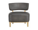 Sunpan Melville Lounge Chair - Bravo Ash/Bravo Cream/Polo Club Kohl Grey/Polo Club Stone