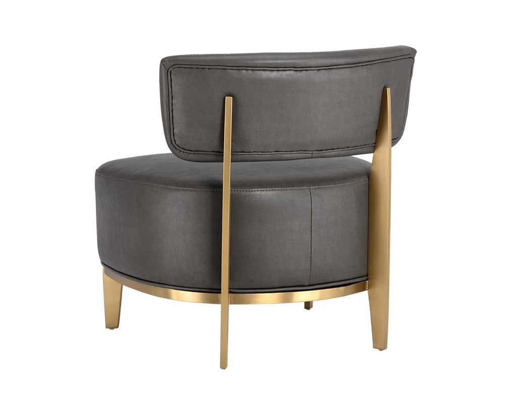 Sunpan Melville Lounge Chair - Bravo Ash/Bravo Cream/Polo Club Kohl Grey/Polo Club Stone