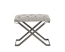 Sunpan Coral Ottoman - Gold and Abbington Black/Polo Club Kohl Grey or Gunmetal and Antonio Porcelain/Polo Club Stone