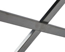 Sunpan Coral Stool In Gunmetal And Polo Club Stone