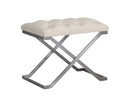 Sunpan Coral Ottoman - Gold and Abbington Black/Polo Club Kohl Grey or Gunmetal and Antonio Porcelain/Polo Club Stone