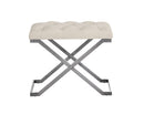 Sunpan Coral Ottoman - Gold and Abbington Black/Polo Club Kohl Grey or Gunmetal and Antonio Porcelain/Polo Club Stone