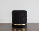 SUNPAN Nevada Swivel Ottoman - Abbington Black, Polo Club Muslin