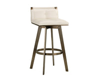 Sunpan Arizona Swivel Barstool - Castillo Black/Castillo Cream