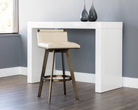 Sunpan Arizona Swivel Barstool - Castillo Black/Castillo Cream