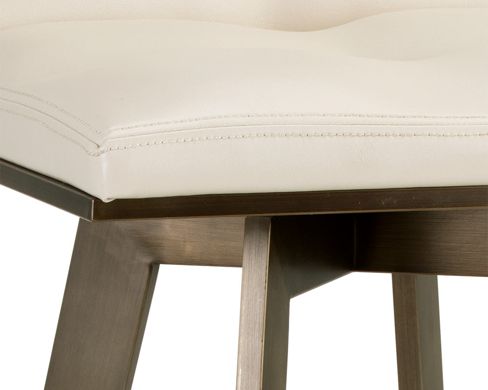 Sunpan Arizona Swivel Barstool - Castillo Black/Castillo Cream