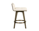 Sunpan Arizona Swivel Counter Stool - Castillo Black/Castillo Cream
