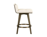 Sunpan Arizona Swivel Counter Stool - Castillo Black/Castillo Cream